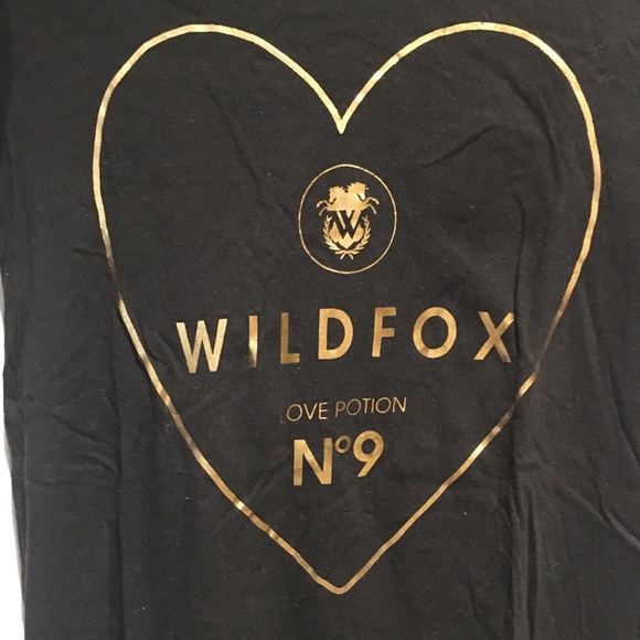 Wildfox ‘Love Potion No.9’ femme black T-shirt XS - Picture 2 of 8